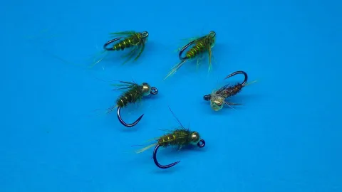 Video thumb for Small Jig Headed Pheasant Tail Nymphs