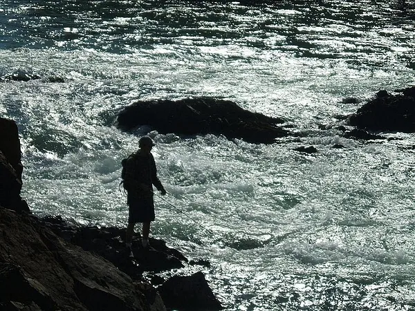 User submitted picture: My friend Sean fishing th...